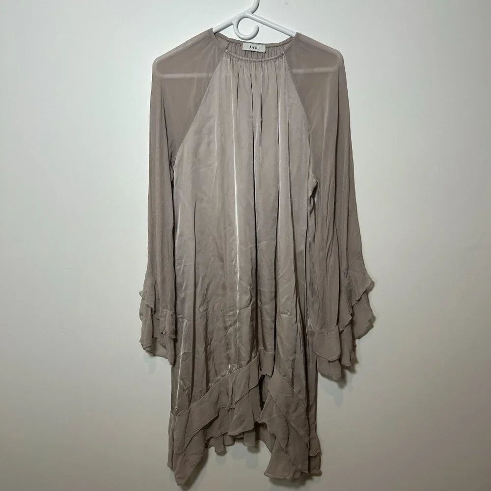 Jaki Estelle Ruffle Midi Dress Size XS - Picture 2 of 9